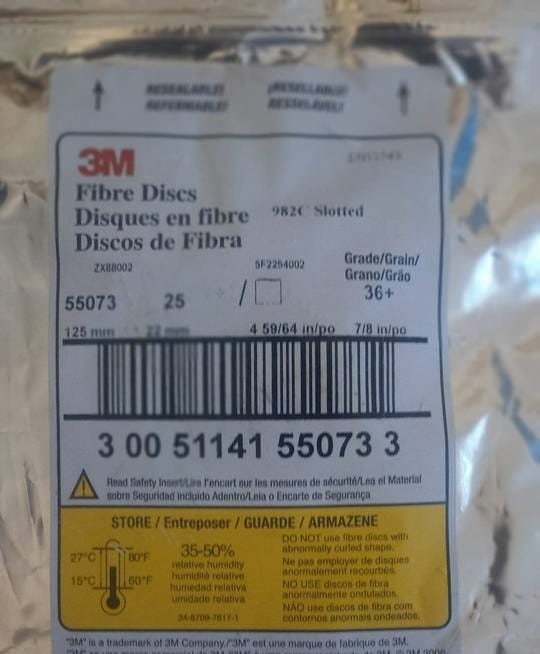 3M 982c P36+ 125mm  DYSK FIBROWY CUBITRON II