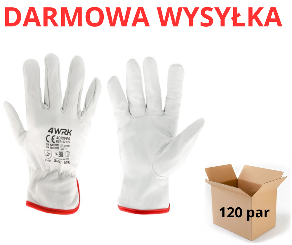 r.10/XLRękawice skórzane 4  DRIVER