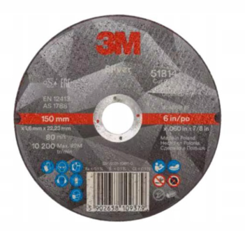 Tarcza do cięcia 3M SILVER T41
  150mm x 1,6mm x 22,23mm 51814
